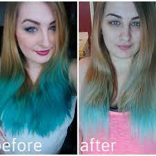 how to fade stubborn bright blue hair