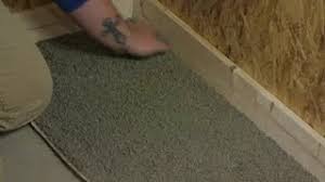 how to install trim before the carpet
