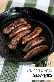 garlic venison and pork sausage easy