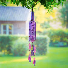 Purple Bottle Wind Chime 2wc1548c