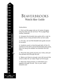 Watch Size Guide Beaverbrooks The Jewellers