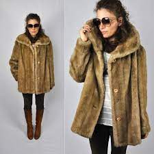 Faux Fur Coat Jacket Chunky Tissavel