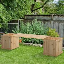 Outsunny Wooden Garden Planter With