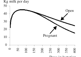 5 Average Milk Production Function For Open And Pregnant