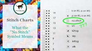 The No Stitch Symbol On A Knitting Chart