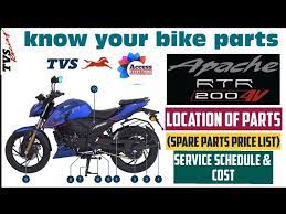 tvs apache rtr 200 4v bs6 bike parts