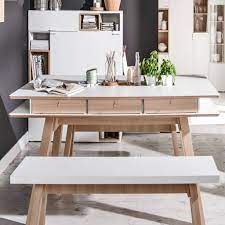 This dining table looks classy and beautiful. 4 You Dining Table With Hidden Container In White By Cuckooland Notonthehighstreet Com