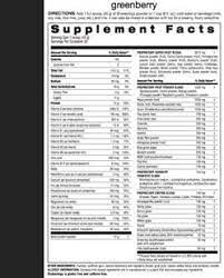 shakeology nutrition facts