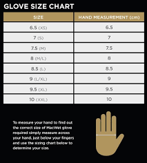 Golf Gloves Size Chart Images Gloves And Descriptions