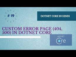 custom error page dotnet core mvc how