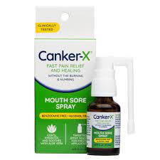 canker x mouth sore spray pain
