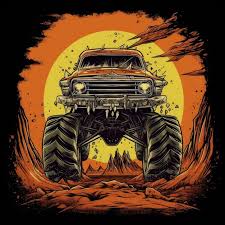 Monster Truck Tshirt Poster Tattoo