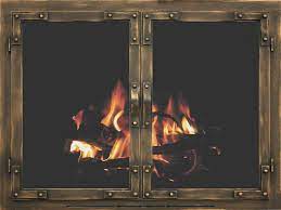 Old World Rustic Fireplace Doors By