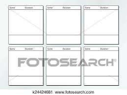 Tv Commercial Storyboard Template X6 Clipart K24424681