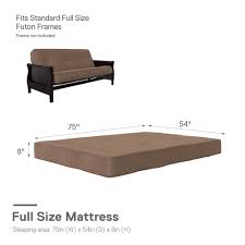 dhp caden 8 inch futon mattress with