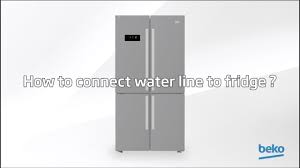 The water inlet valve regulates water flow into your refrigerator, helping create ice and dispense water. How To Connect Water Line To Fridge By Beko Youtube