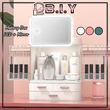 b i y makeup box with mirror led 3