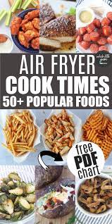 air fryer cook times for the 50 most