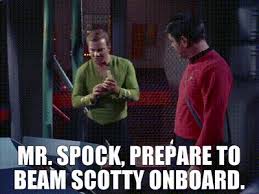 yarn mr spock prepare to beam