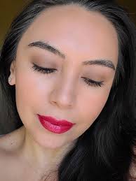 how to do glam red lip makeup and look