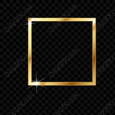 realistic gold frame png transpa