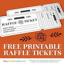 printable rosy raffle tickets free