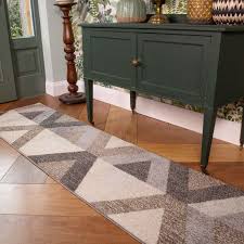 modern geometric living room runner rug