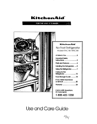 If your refrigerator is too. Kitchenaid Ktrc18k Kthc18k User Manual Manualzz