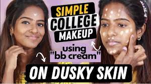 for dusky skin tamil makeup tutorial
