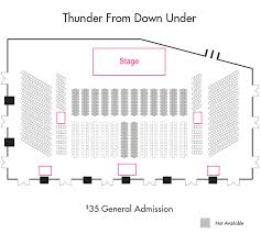 Thunder From Down Under Seating Chart Best Picture Of