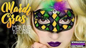 mardi gras mask makeup tutorial
