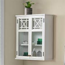 Derby 27 W X 29 H Wall Mounted Bath Storage Cabinet With Glass Cabinet Doors
