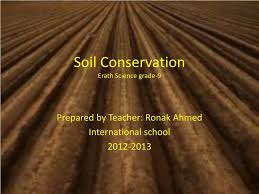 soil conservation erath science grade 9