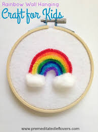 Easy Rainbow Wall Hanging Craft For Kids