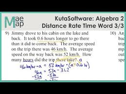 Kuta Algebra 2 Distance Rate