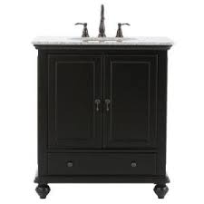 Absolute black granite bathroom vanity top 1. Home Decorators Collection Newport 25 In W X 21 1 2 In D Bath Vanity In Black With Granite Vanity Top In Gray 9085 Vs25h Bk The Home Depot