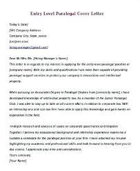 Paralegal Internship Cover Letter Examples Of Legal Cover Letters