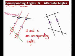 corresponding and alternate angles