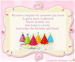 Girls Birthday Invitation Wording Dgreetings Com