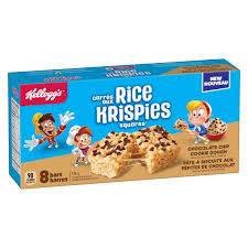rice krispies squares chocolate chip