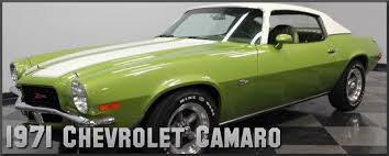 1971 Chevrolet Camaro Factory Paint Colors