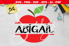 Apple Name Frame Svg File Back To School Graphic By Novart Creative Fabrica