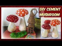 Diy Cement Mushrooms How To Make