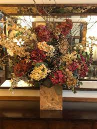 Shop our large selection of custom made silk flower arrangements, centerpieces, wall sconces, wreaths and plants. Large Silk Flower Arrangement In A Marble Base For Sale At 1stdibs