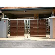 modern stainless steel main gate for