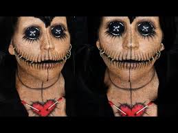 voo doo doll makeup tutorial halloween