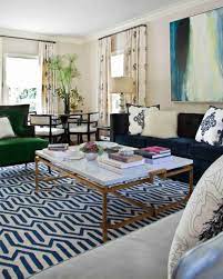 navy blue and gold in elle decor lisa