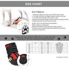 Petacc Dog Shoes Water Resistant Dog Boots Anti Slip Snow
