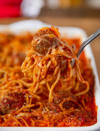 baked spaghetti and meat recipe