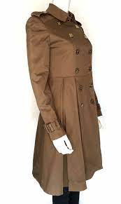 Brown Pleated Trench Coat
